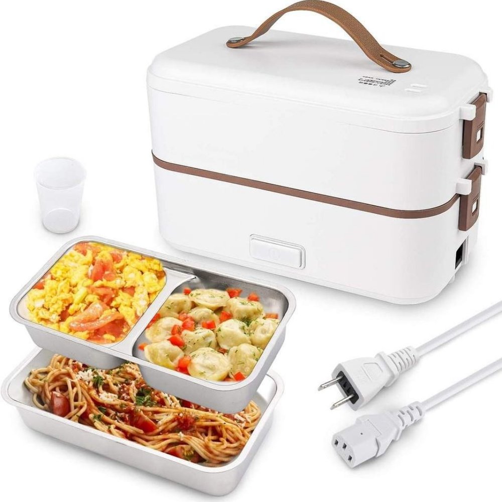 Heated Lunch Box 800 ml Self Cooking Electric Lunch Box, Portable Food Warmer